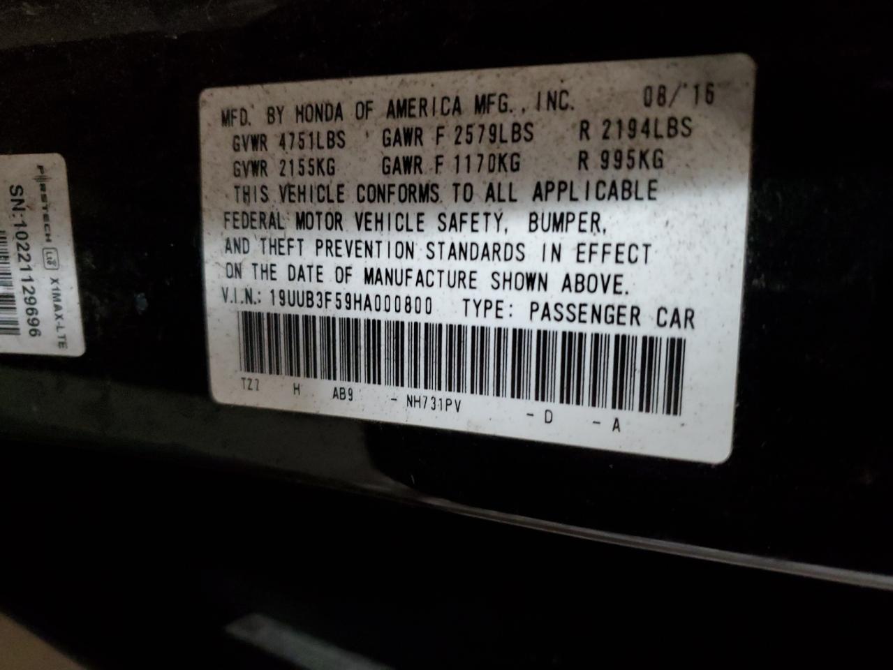 2017 Acura TLX - Image 13