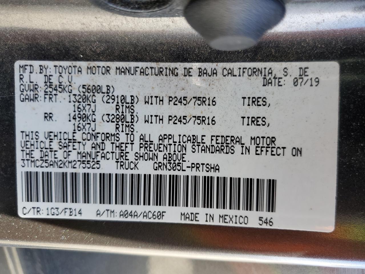 2019 Toyota Tacoma - Image 14