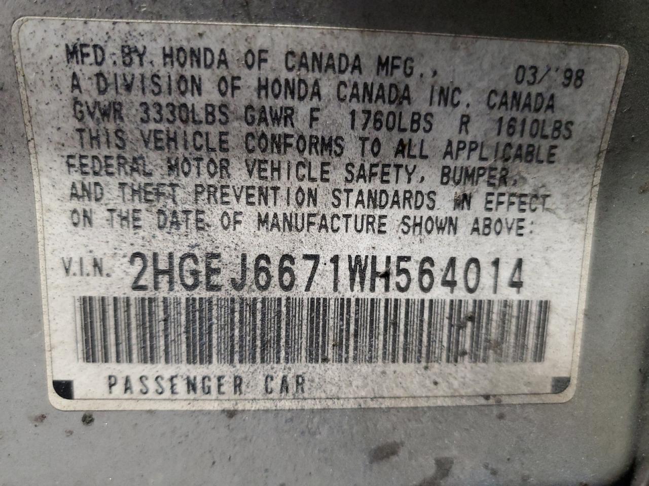 1998 Honda Civic - Image 12