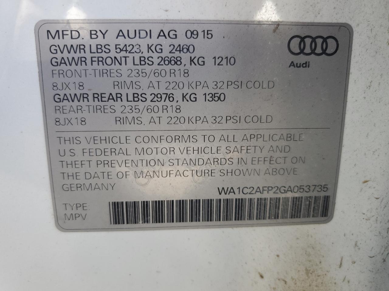 2016 Audi Q5 - Image 13