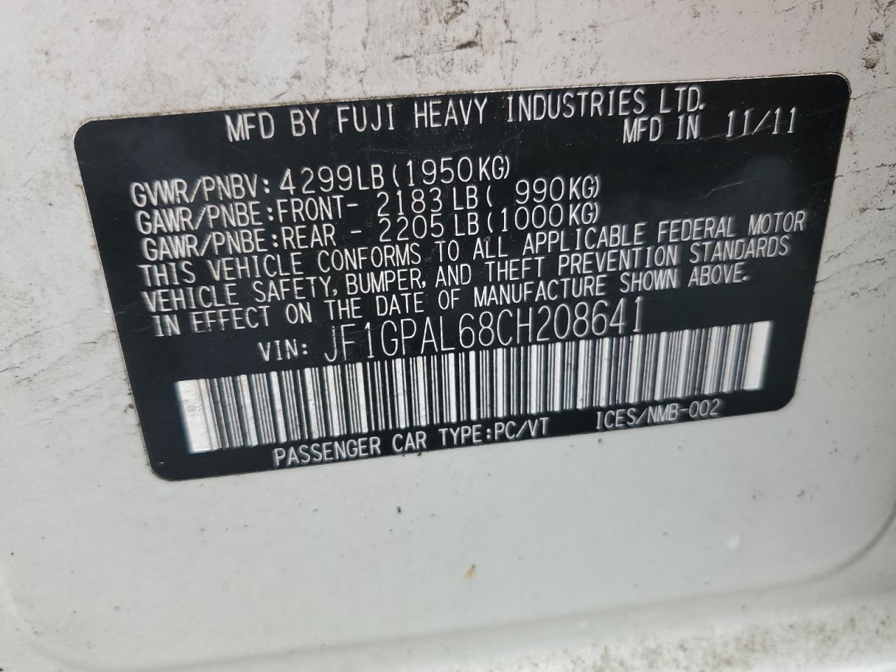 2012 Subaru Impreza - Image 14