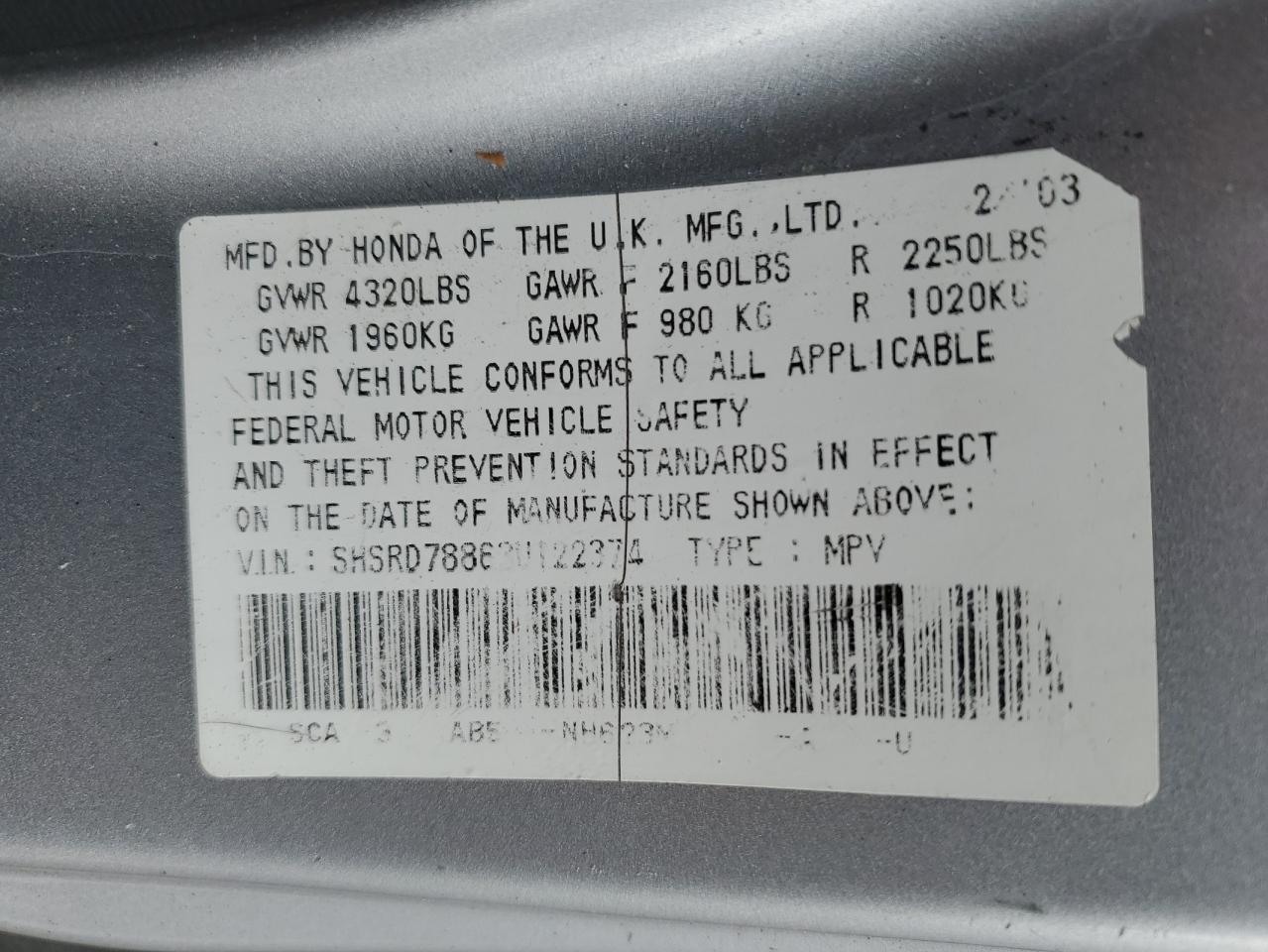 2003 Honda CR-V - Image 15