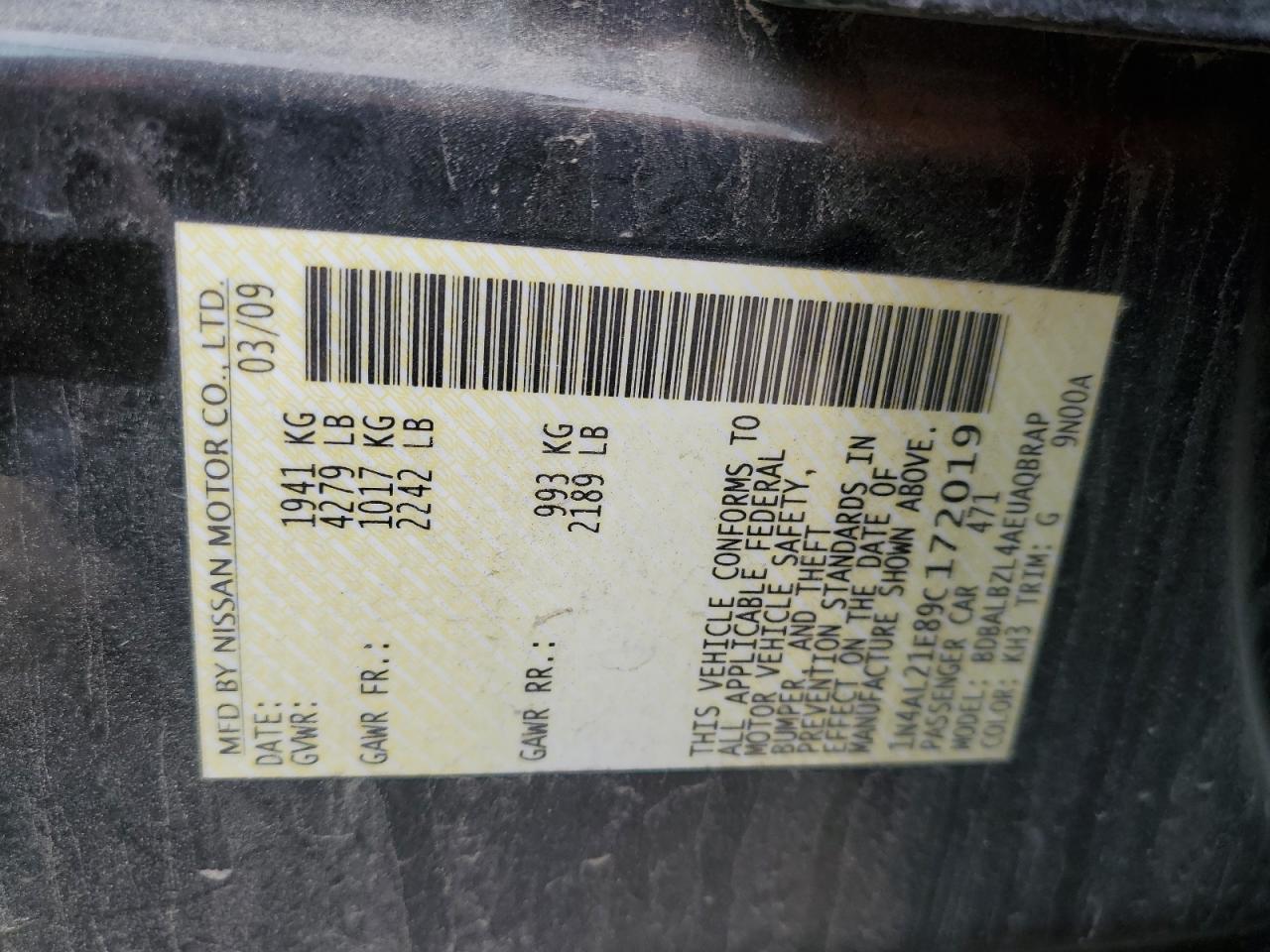 2009 Nissan Altima - Image 12