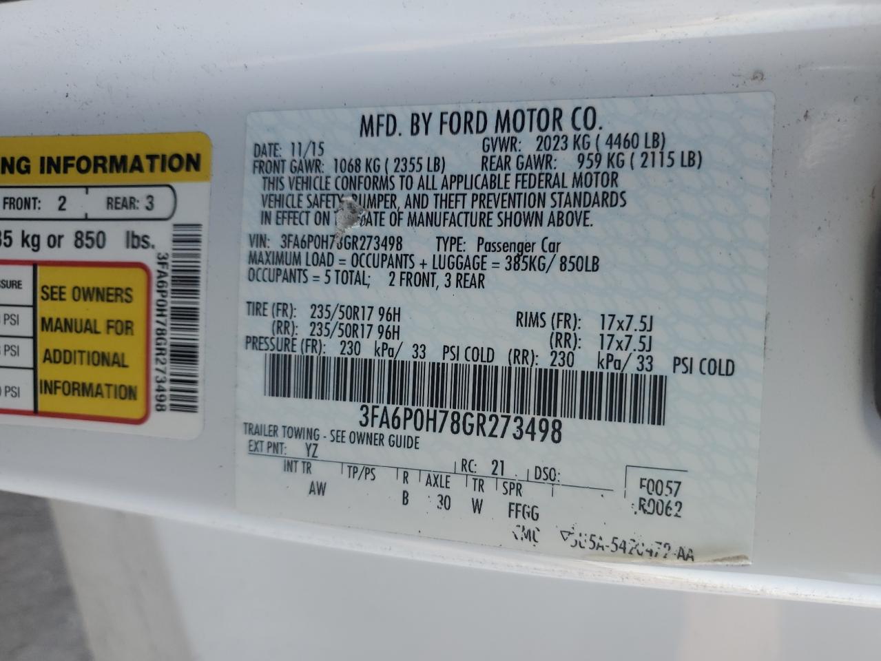 2016 Ford Fusion - Image 12
