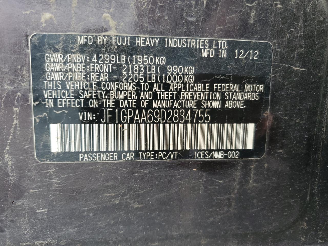 2013 Subaru Impreza - Image 12