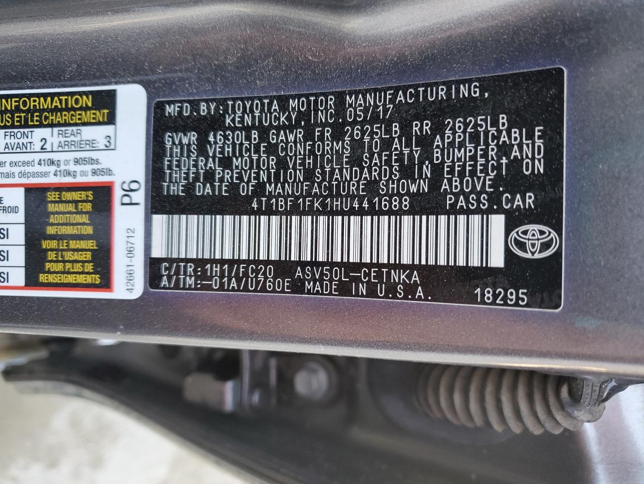 2017 Toyota Camry - Image 13