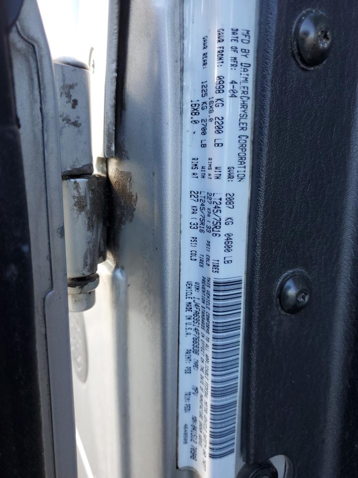 2004 Jeep Wrangler / Tj Rubicon VIN: 1J4FA69S14P766938 Lot: 46284815