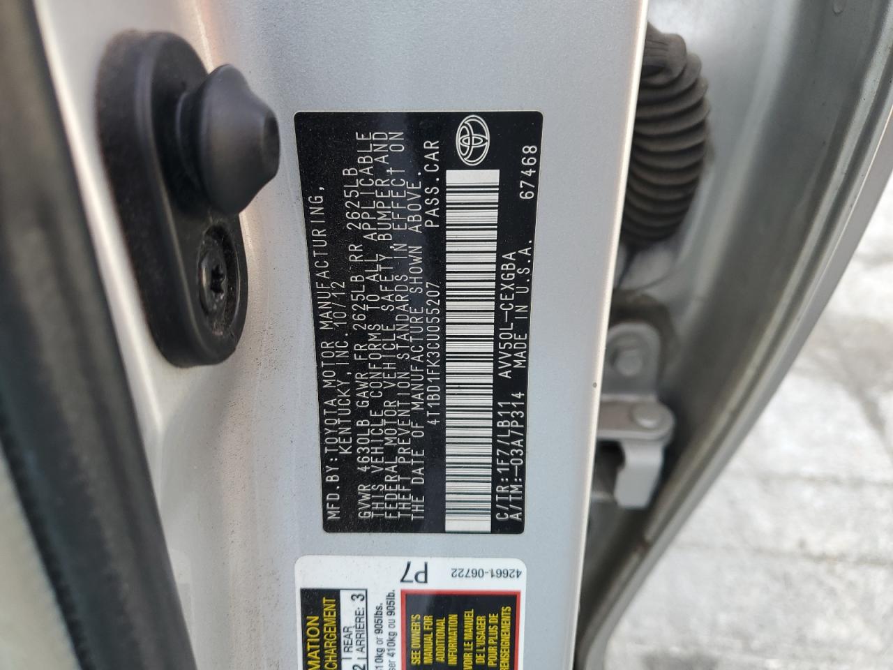 2012 Toyota Camry - Image 12