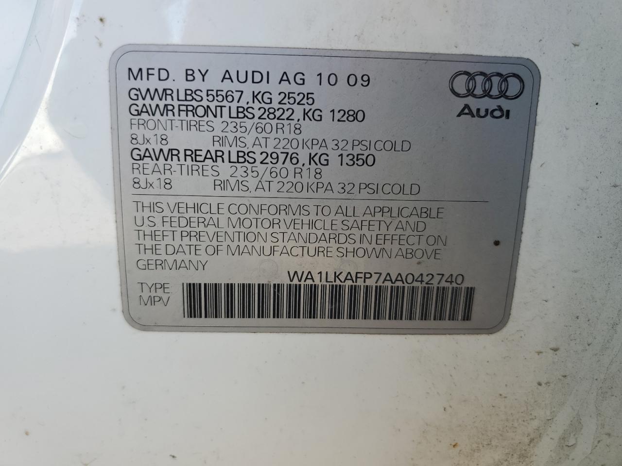 2010 Audi Q5 - Image 13