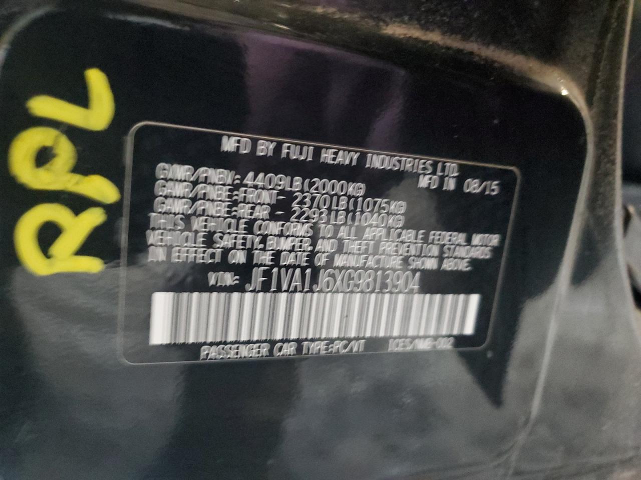 2016 Subaru WRX - Image 14