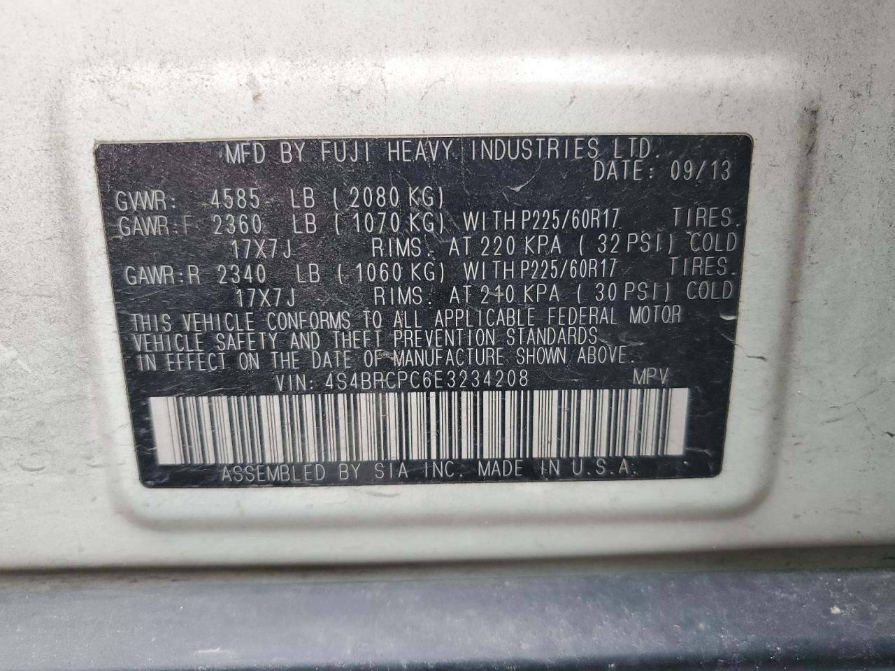 2014 Subaru Outback - Image 14
