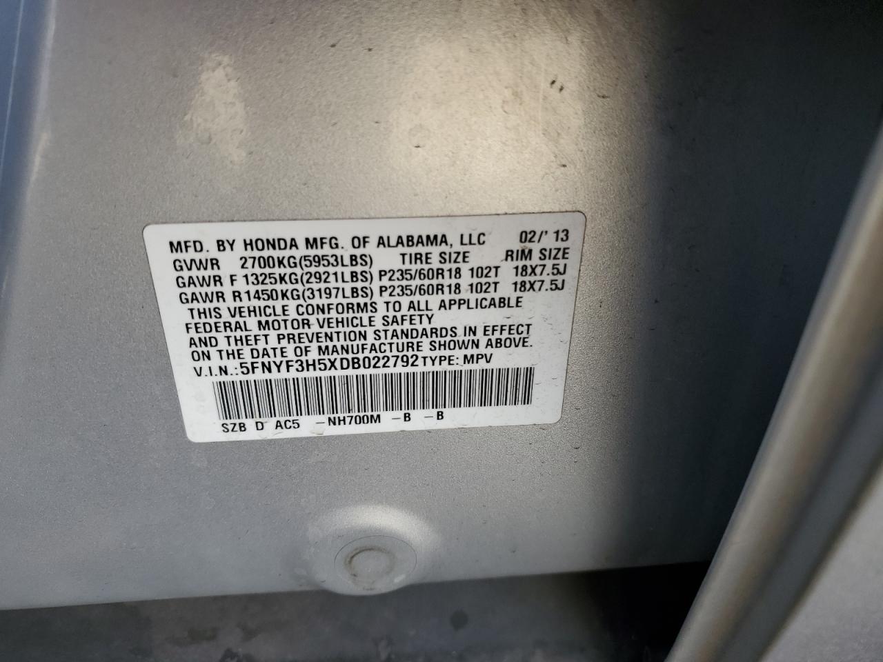 2013 Honda Pilot - Image 15