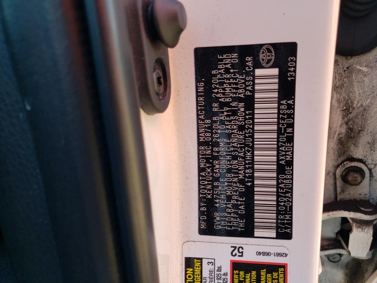 2018 Toyota Camry - Image 12