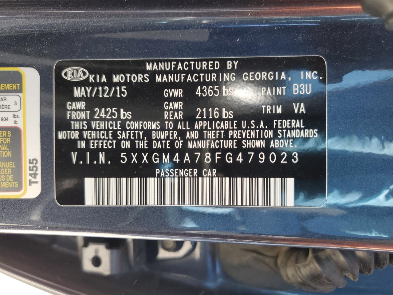 2015 Kia Optima - Image 13
