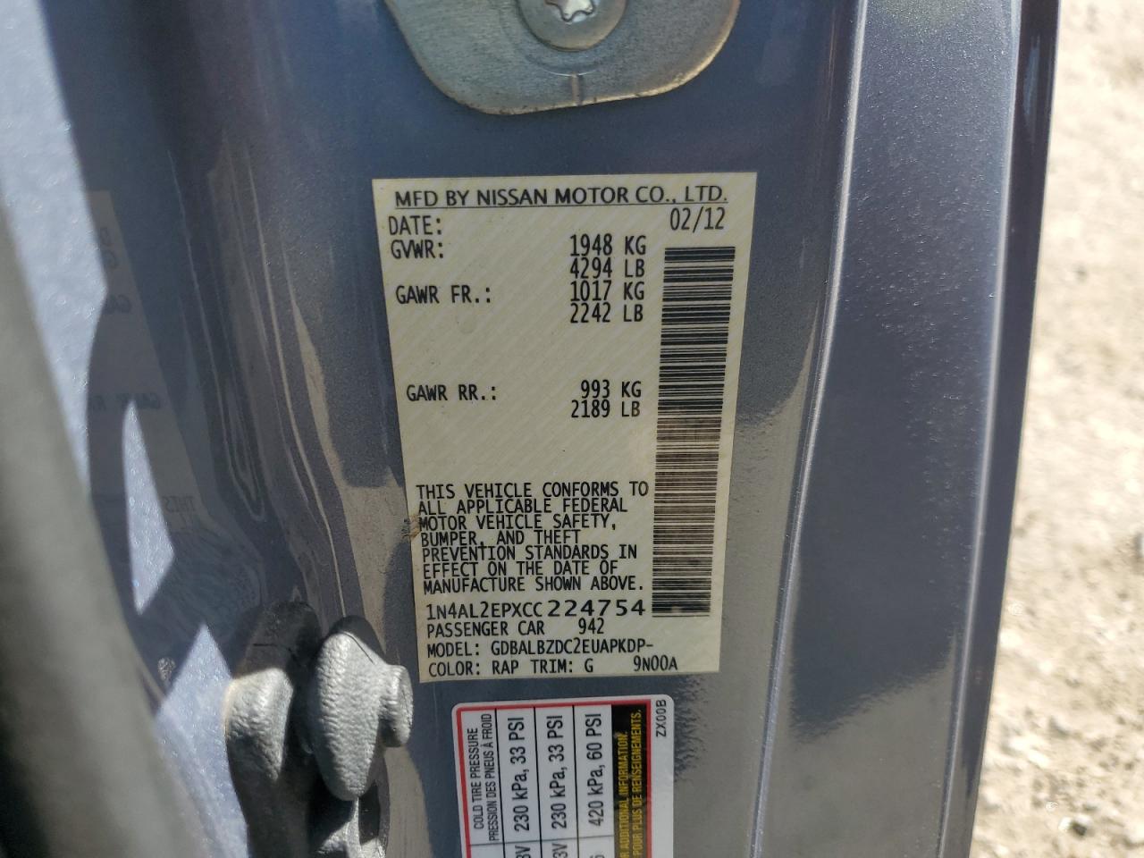 2012 Nissan Altima - Image 12
