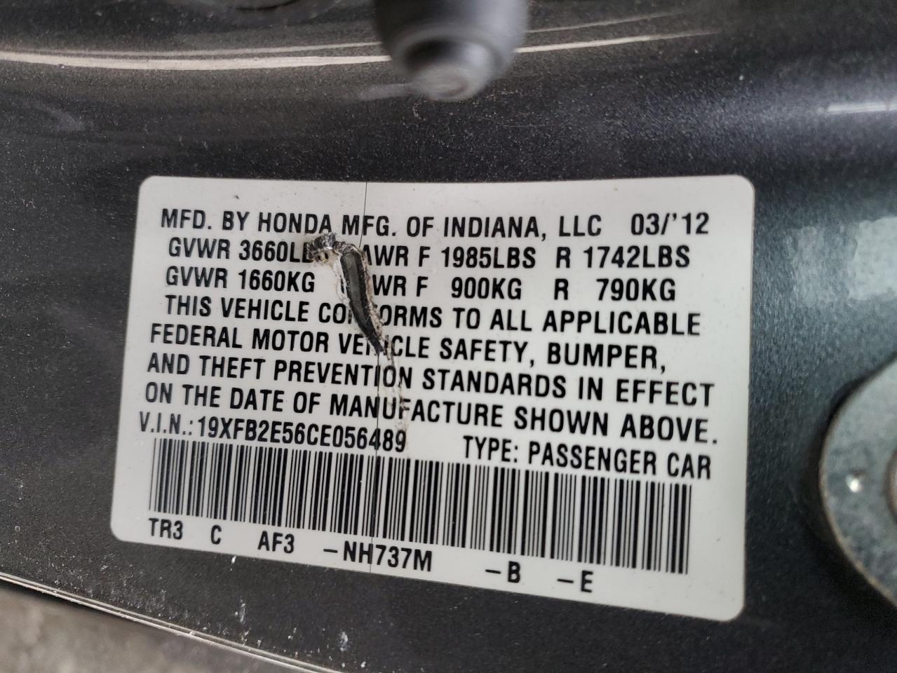 2012 Honda Civic - Image 14