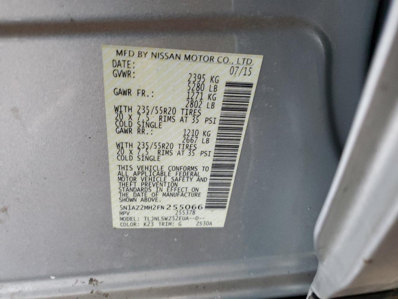 2015 Nissan Murano - Image 13
