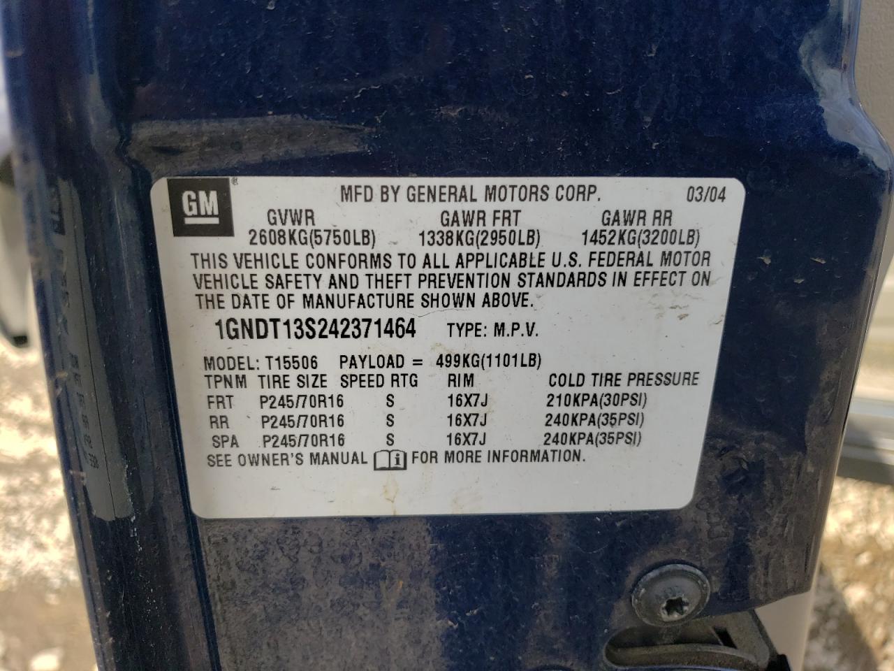 2004 Chevrolet TrailBlazer - Image 13