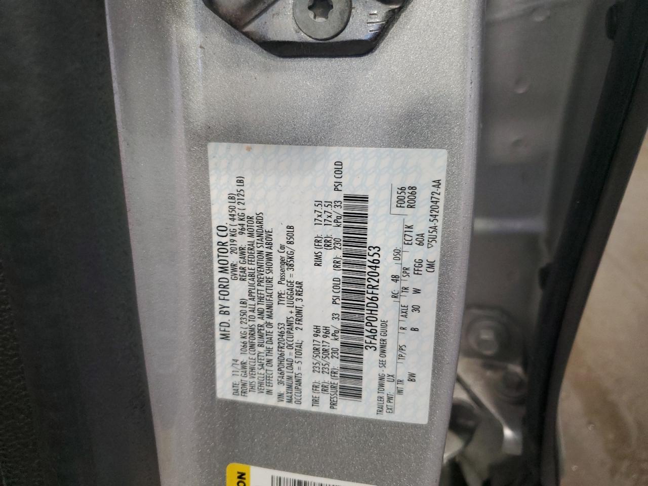 2015 Ford Fusion - Image 12