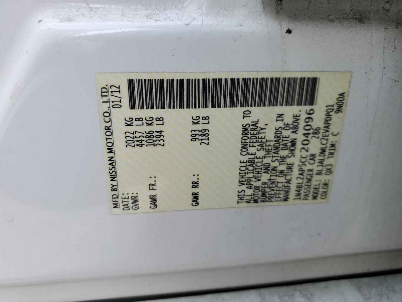 2012 Nissan Altima - Image 14