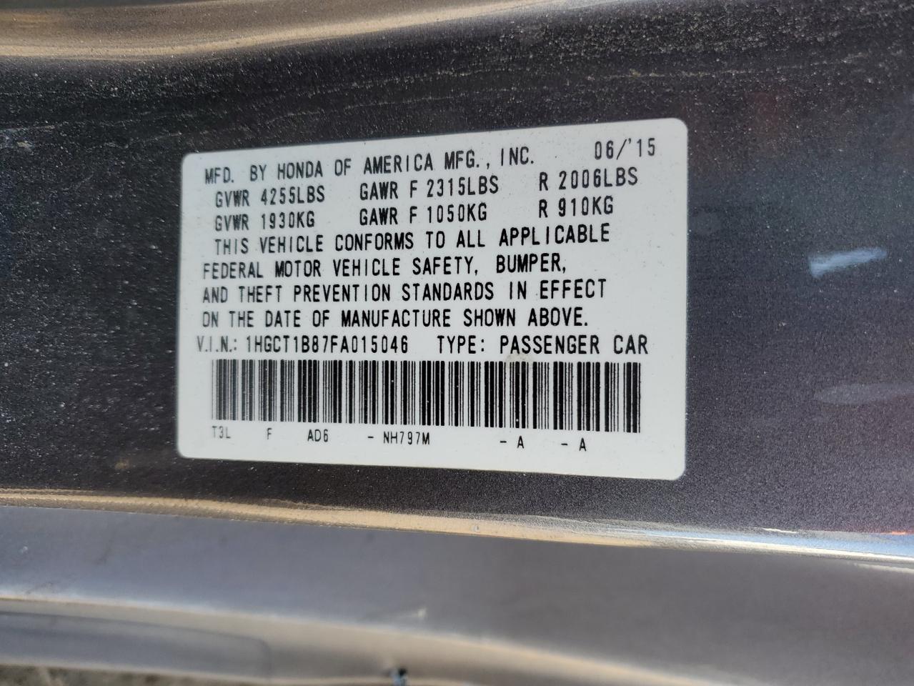 2015 Honda Accord - Image 12