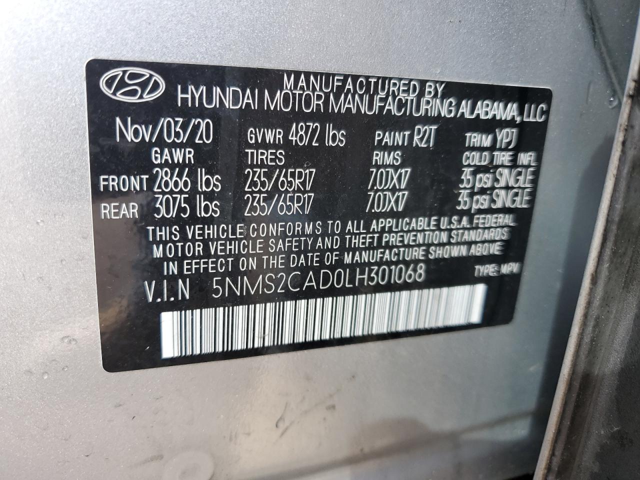 2020 Hyundai Santa Fe - Image 13
