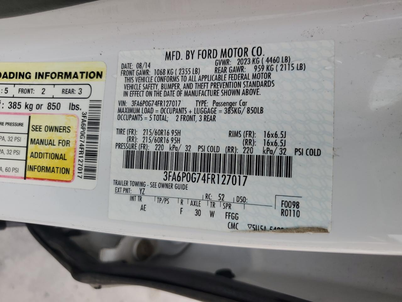 2015 Ford Fusion - Image 12