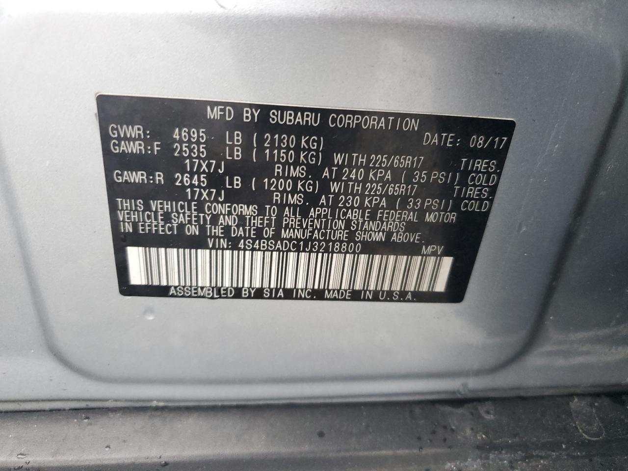 2018 Subaru Outback - Image 14