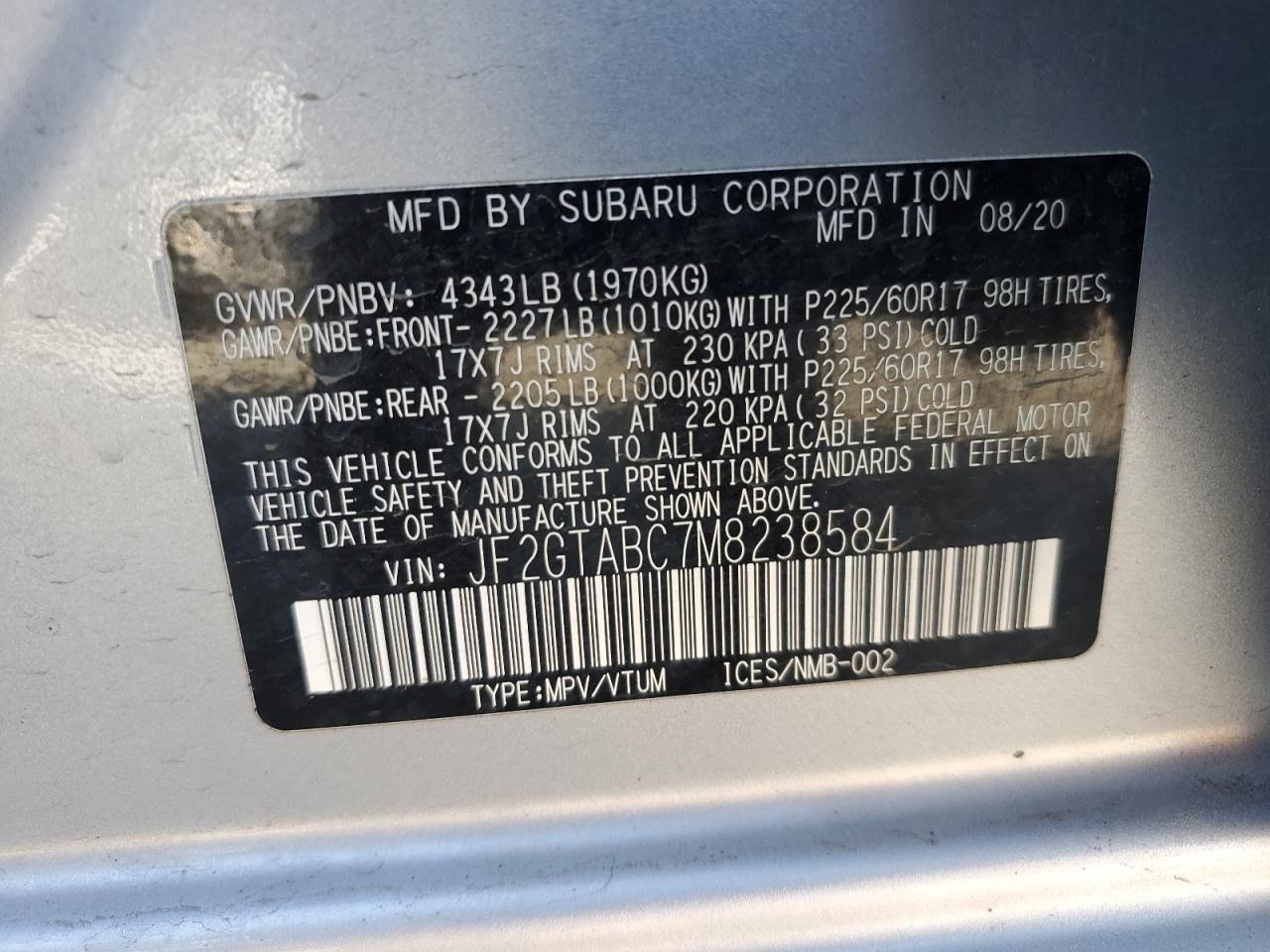 2021 Subaru XV - Image 12