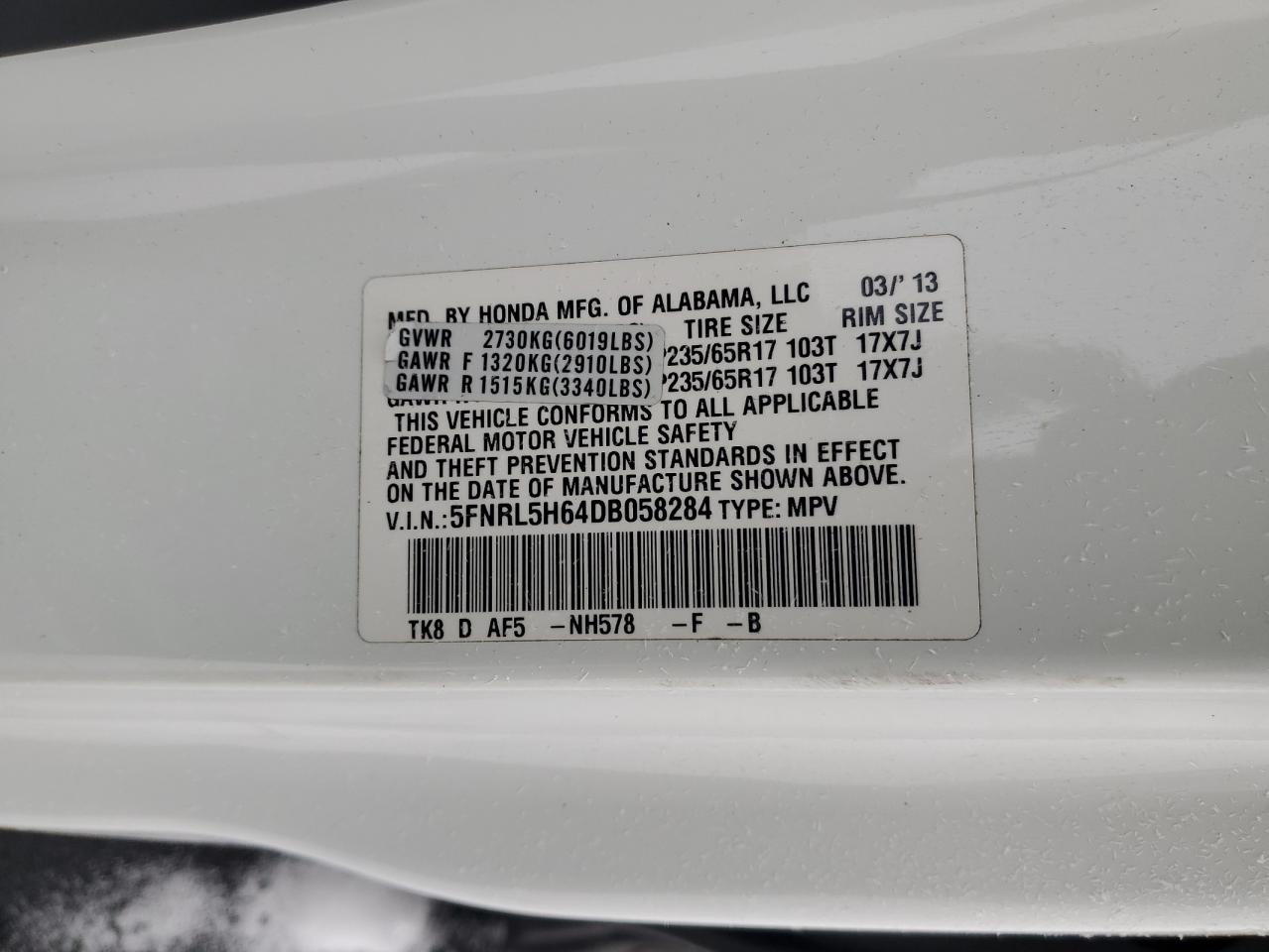 2013 Honda Odyssey - Image 13