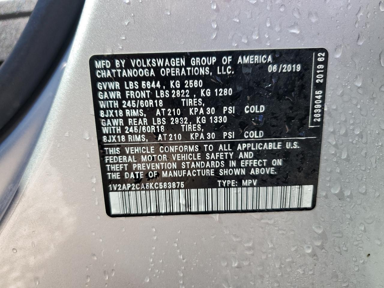 2019 Volkswagen Atlas - Image 14