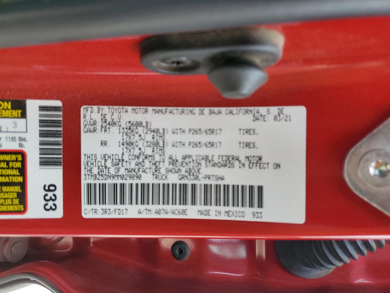 2021 Toyota Tacoma - Image 12
