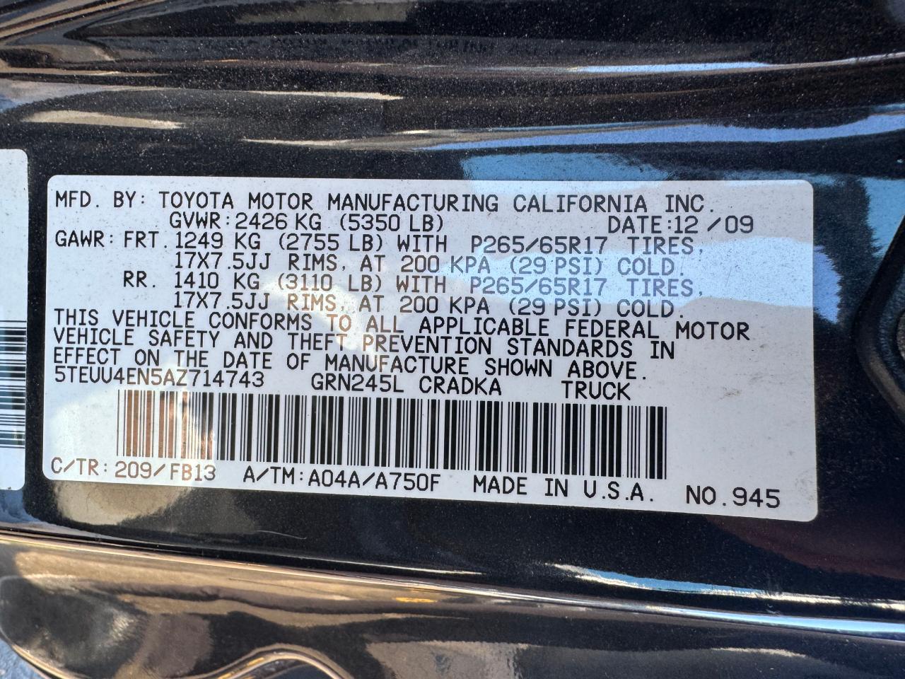 2010 Toyota Tacoma - Image 10