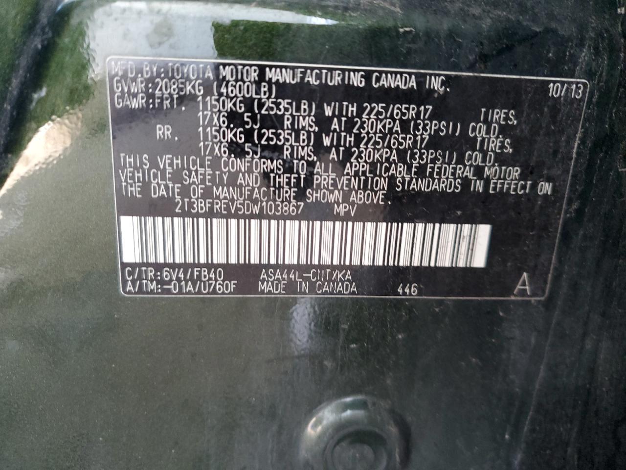 2013 Toyota RAV 4 - Image 13