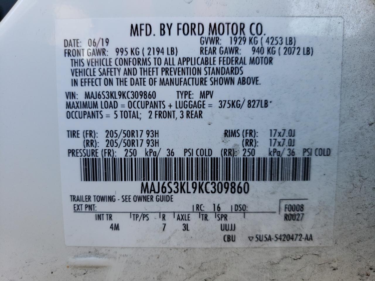 2019 Ford EcoSport - Image 13