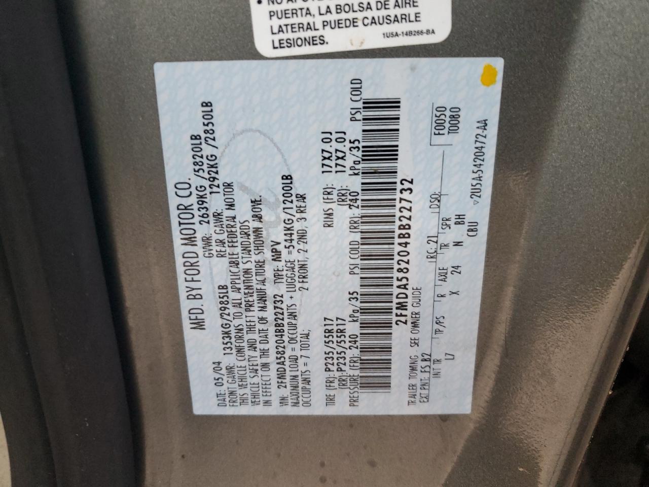 2004 Ford Freestar - Image 14