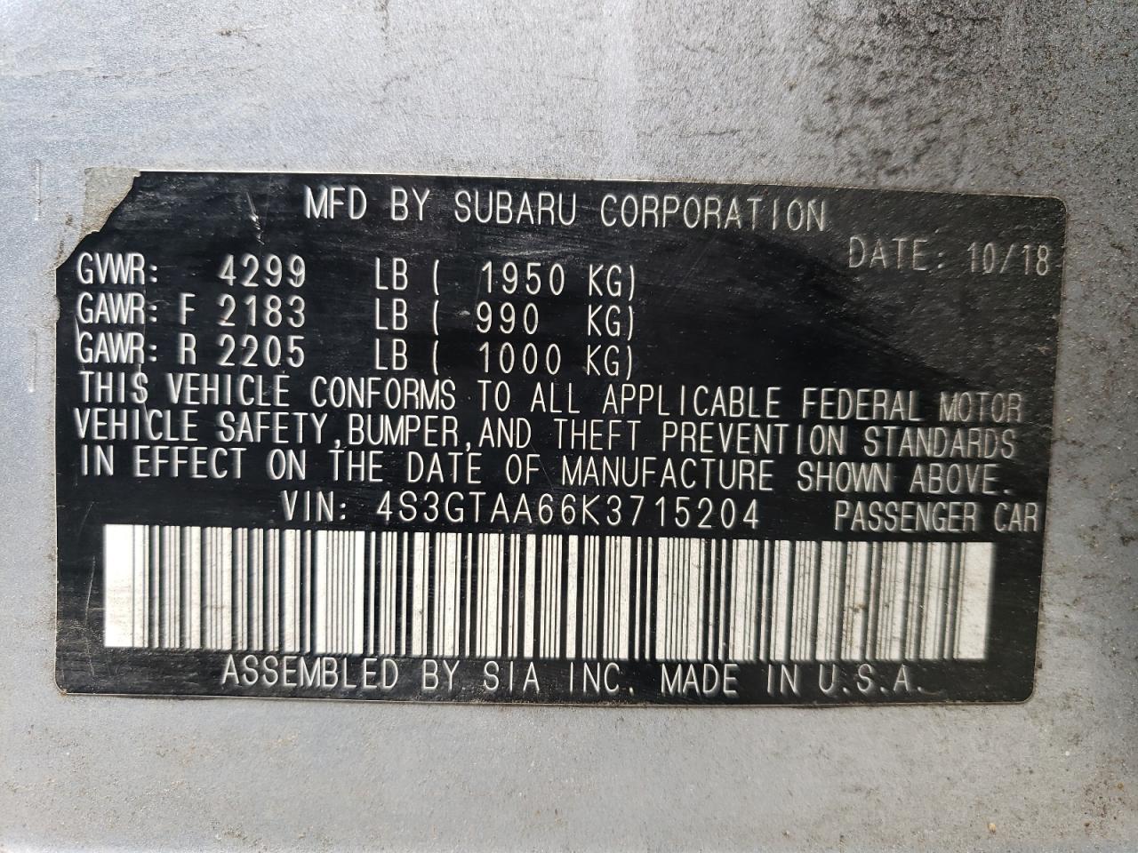 2019 Subaru Impreza - Image 14