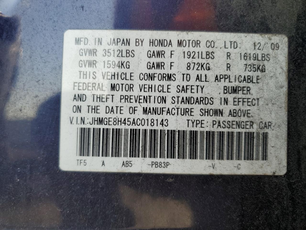 2010 Honda Fit - Image 15