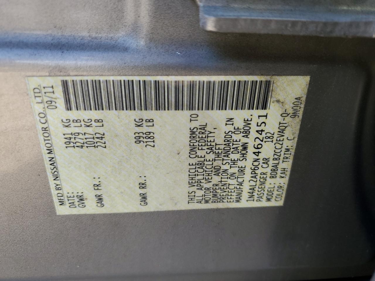 2012 Nissan Altima - Image 12