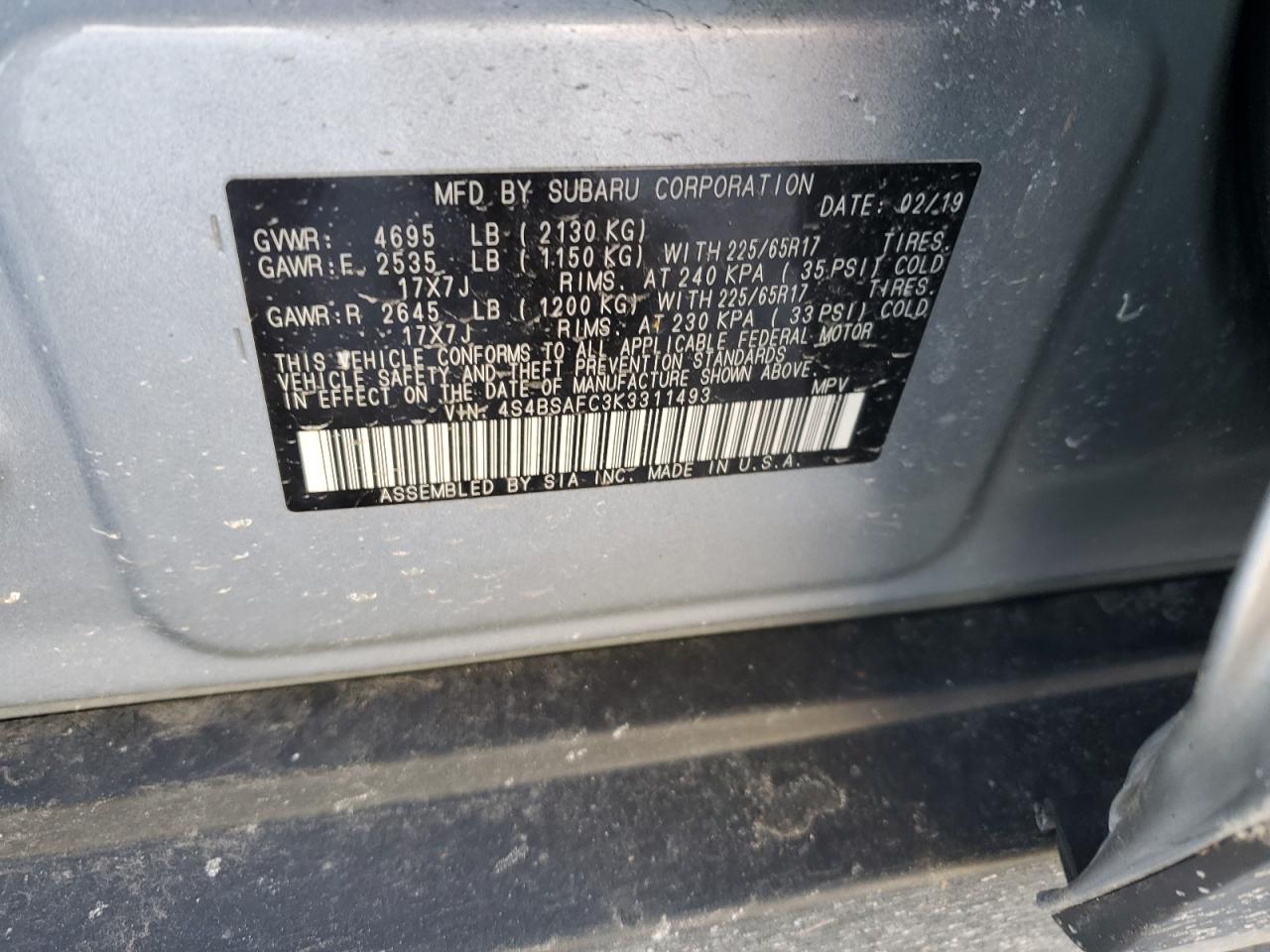 2019 Subaru Outback - Image 15