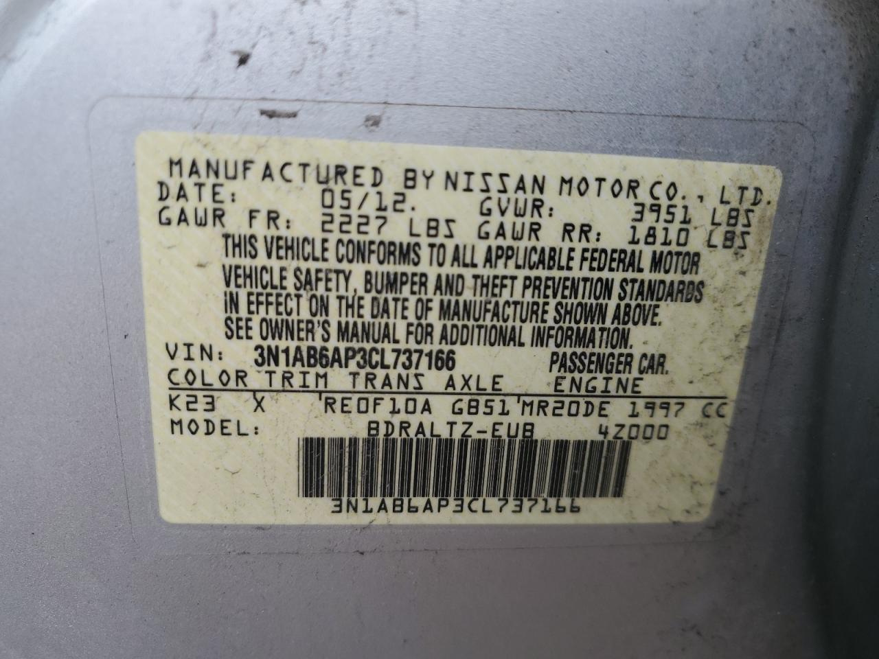 2012 Nissan Sentra - Image 12
