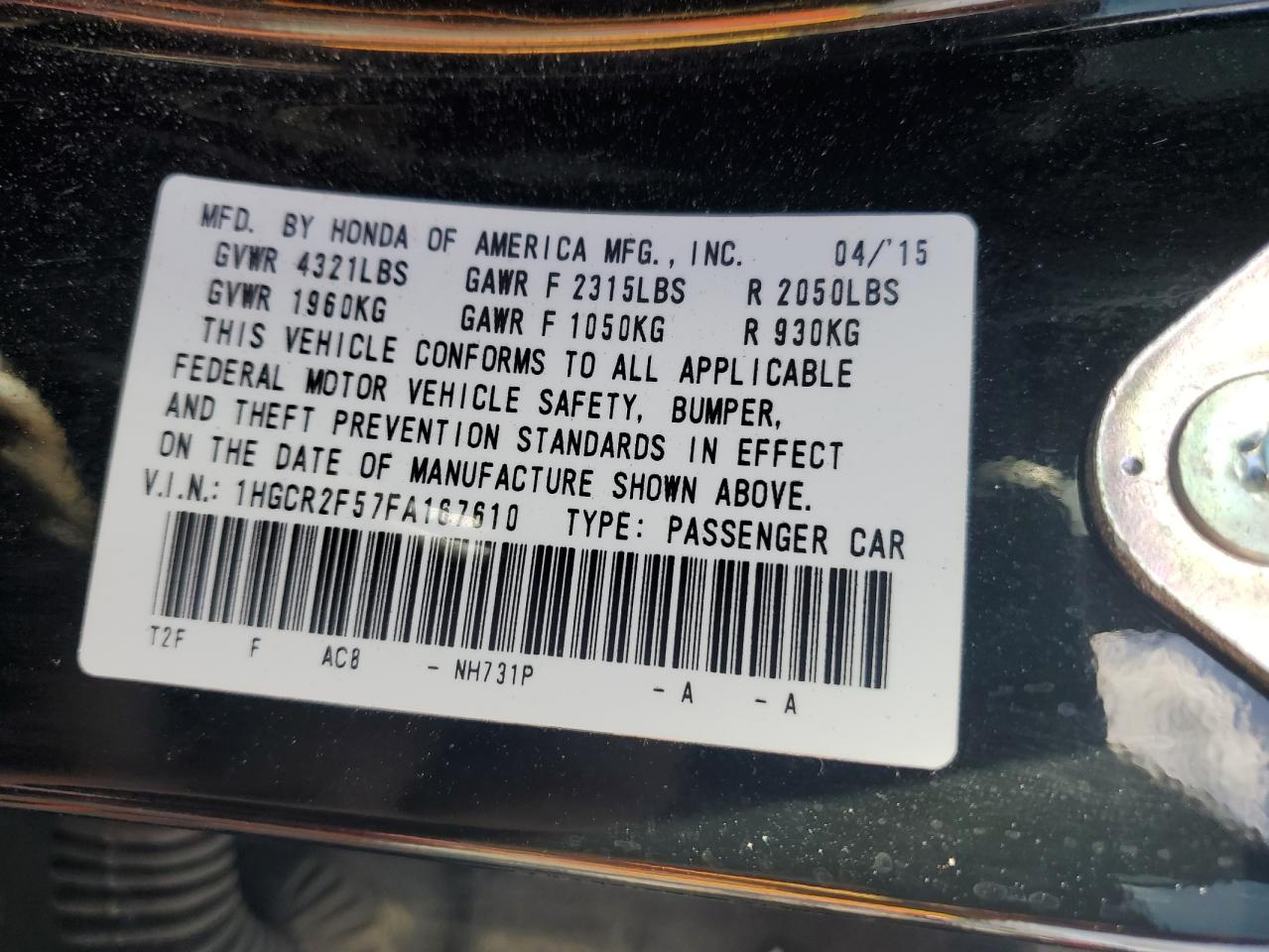 2015 Honda Accord - Image 12