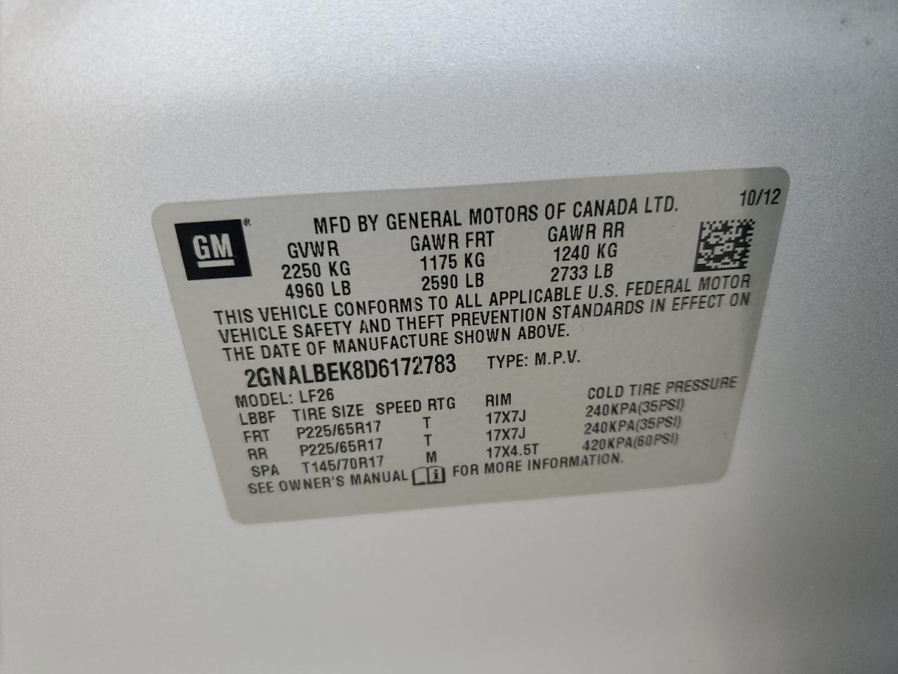 2013 Chevrolet Equinox - Image 14