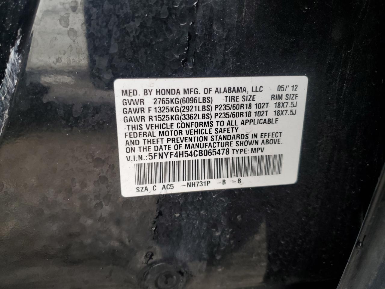 2012 Honda Pilot - Image 12