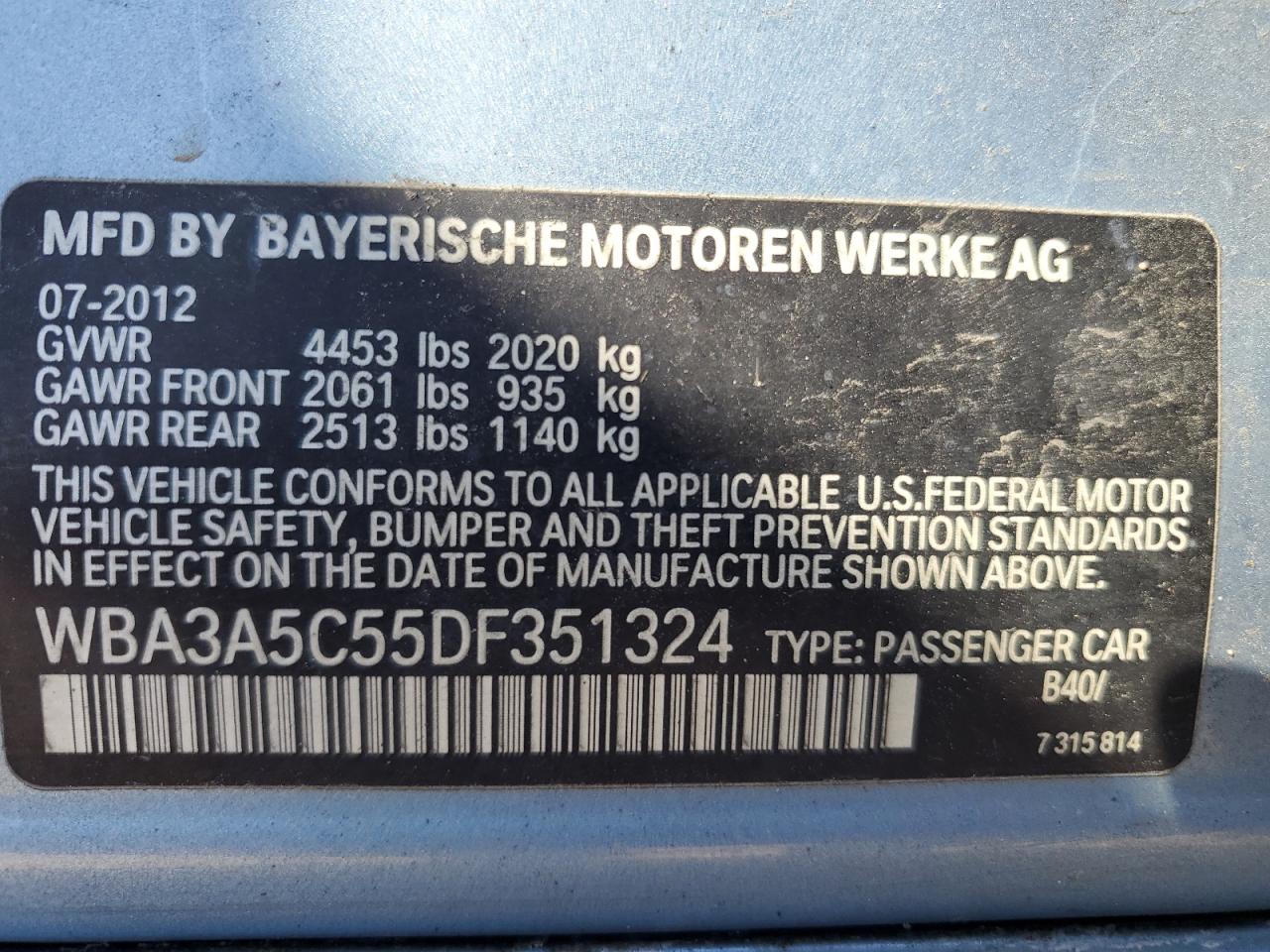 2013 BMW 3er - Image 12