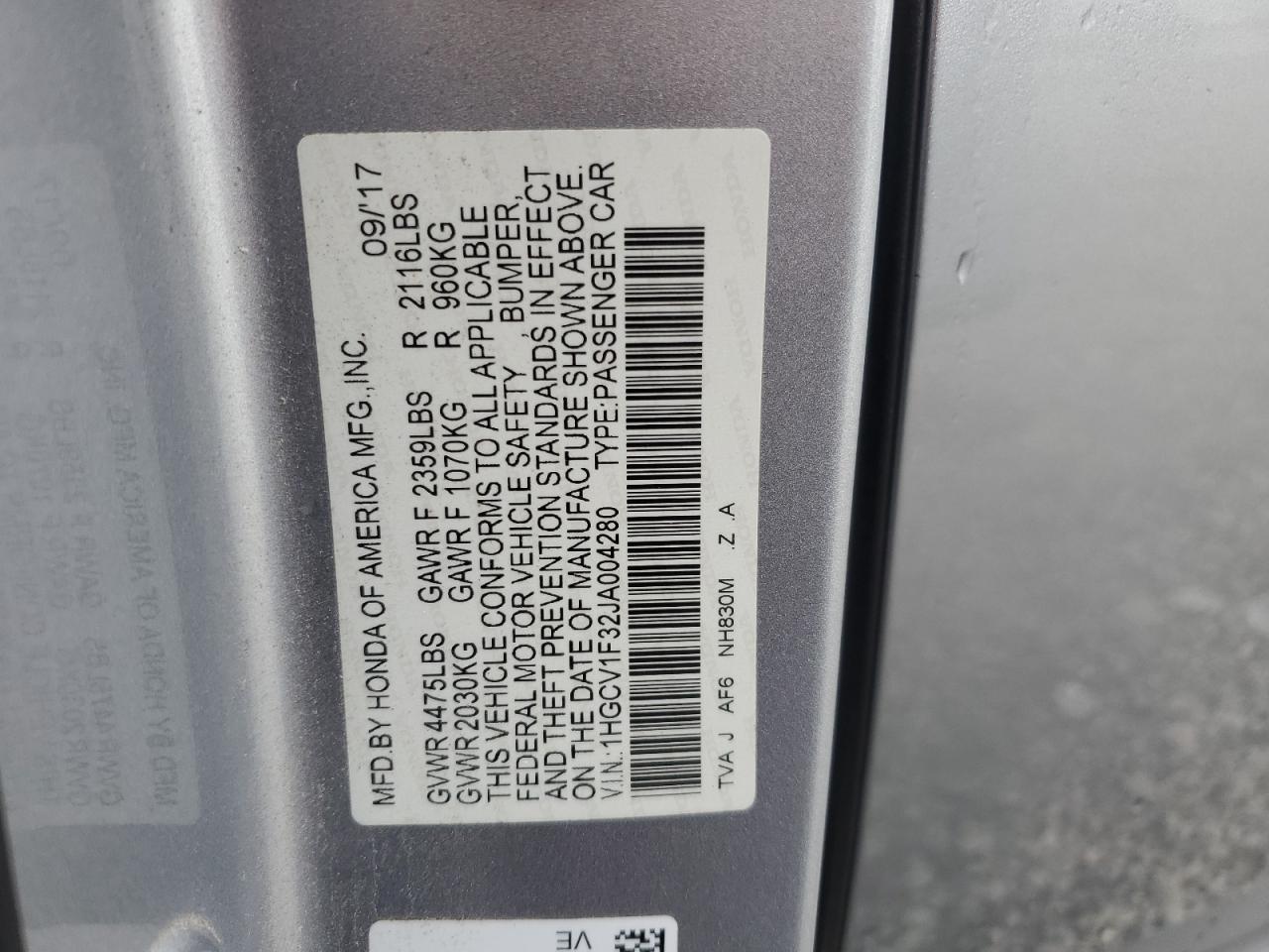 2018 Honda Accord - Image 12