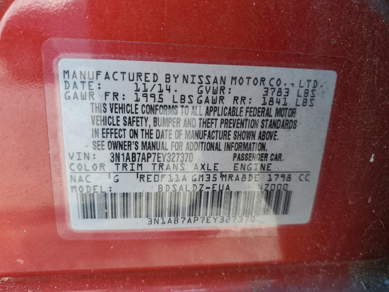 2014 Nissan Sentra - Image 12