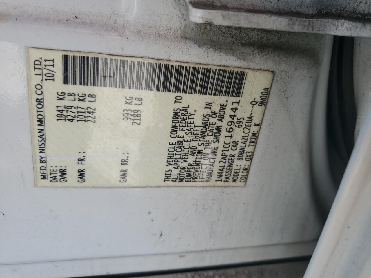 2012 Nissan Altima - Image 14