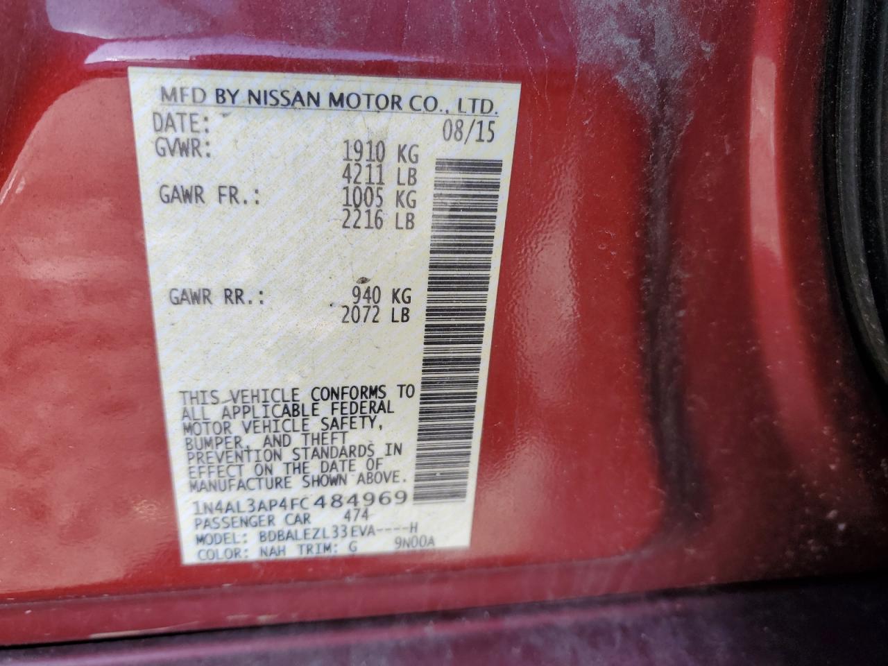 2015 Nissan Altima - Image 12