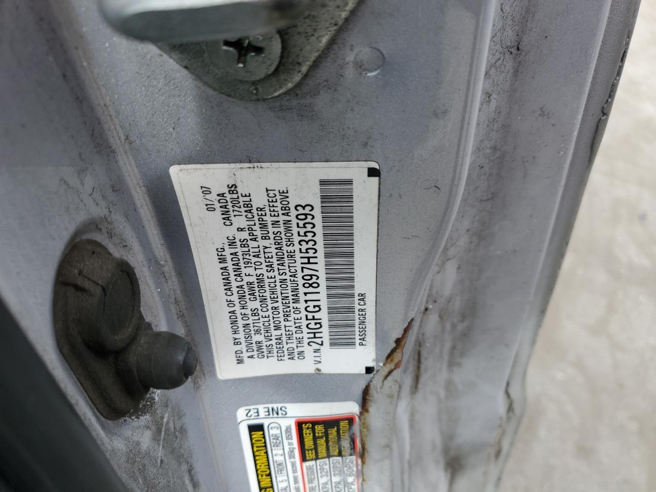 2007 Honda Civic - Image 12